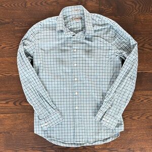 Express Men's Light Blue Checkered Shirt